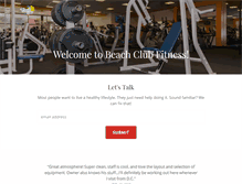 Tablet Screenshot of beachclubfitness.com